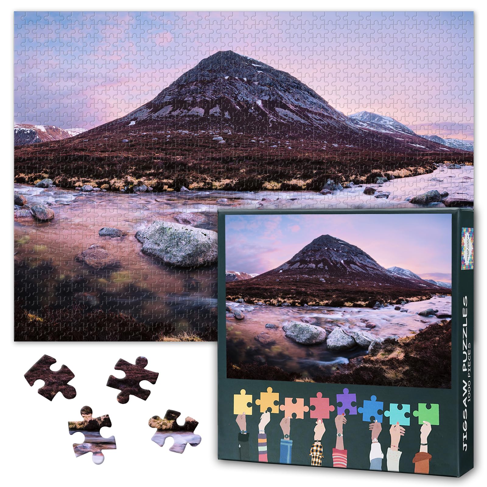 Scotland Puzzles for Adults 1000 Pieces, Cairngorms National Park Jigsaw Puzzles, Adult Puzzle for Adults, Educational Fun Games or Toys for Elders Friends 20X27 INCH