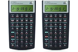 HP 10BII+ Financial Calculator Pack of 2