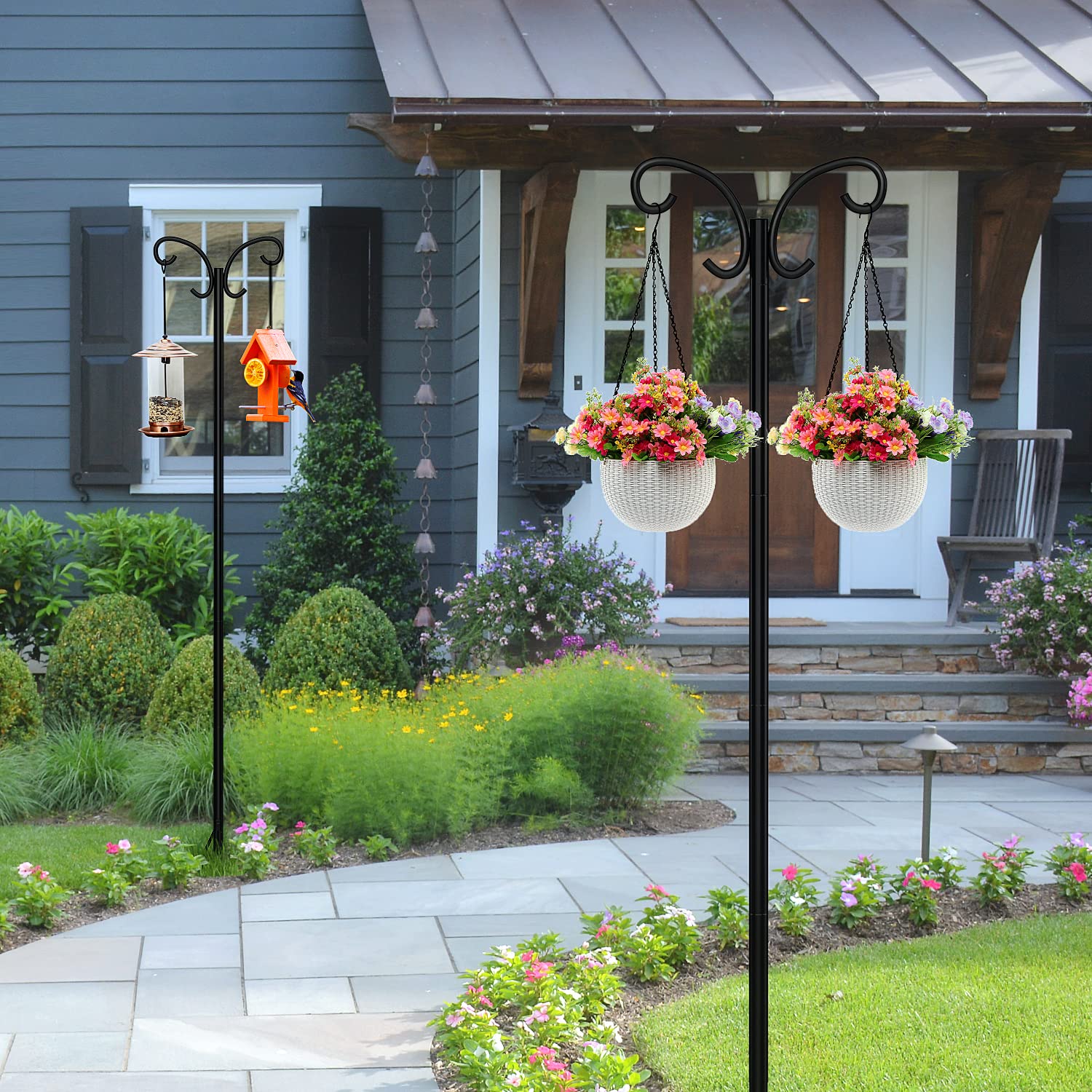 Carillon Éolien En En Cuivre Avec 1 Perle Porte-Bonheur, 4 Tubes En