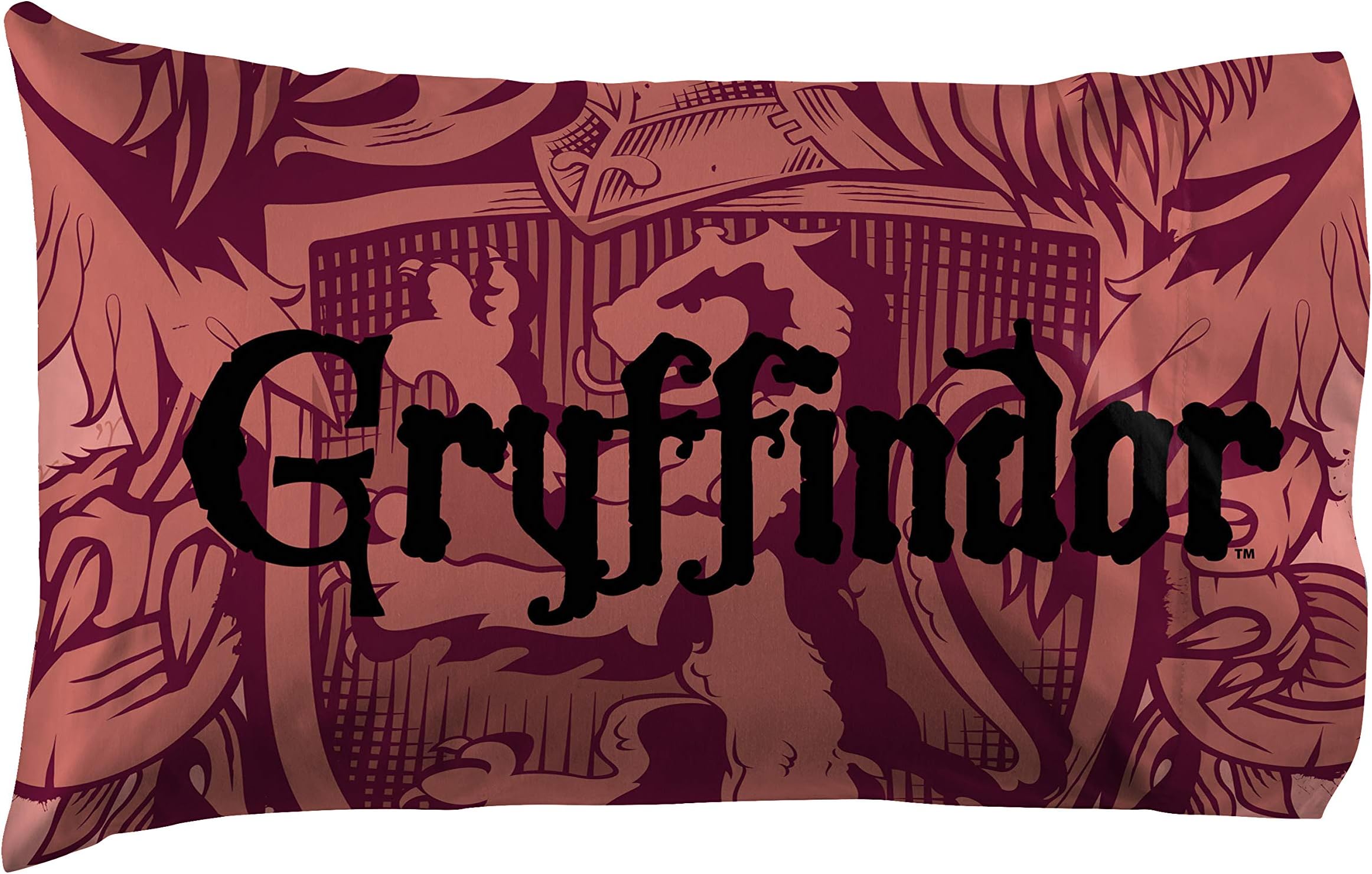 Harry Potter House of Gryffindor Kids Super Soft Double-Sided 1 Pack Pillowcase (Official Harry Potter Product)