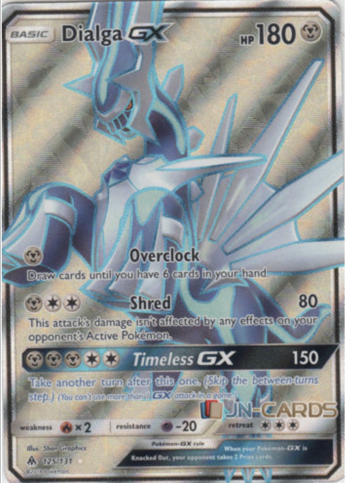yomasigen.73105① Dialga GX 125/131 Ultra Rare Pokemon Card (Forbidden Light) +