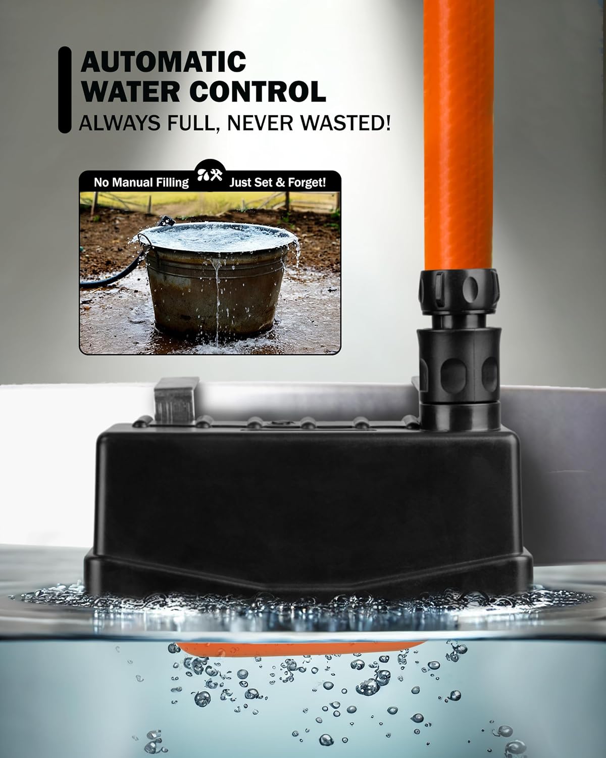 2 Stock Tank Float Valve – Livestock Water Tank Float - Water Trough Float Valve for Cattle, Goat, Chicken & Horse Water Trough Float | Pond, Fountain, Pool – 3/4" Connector Included