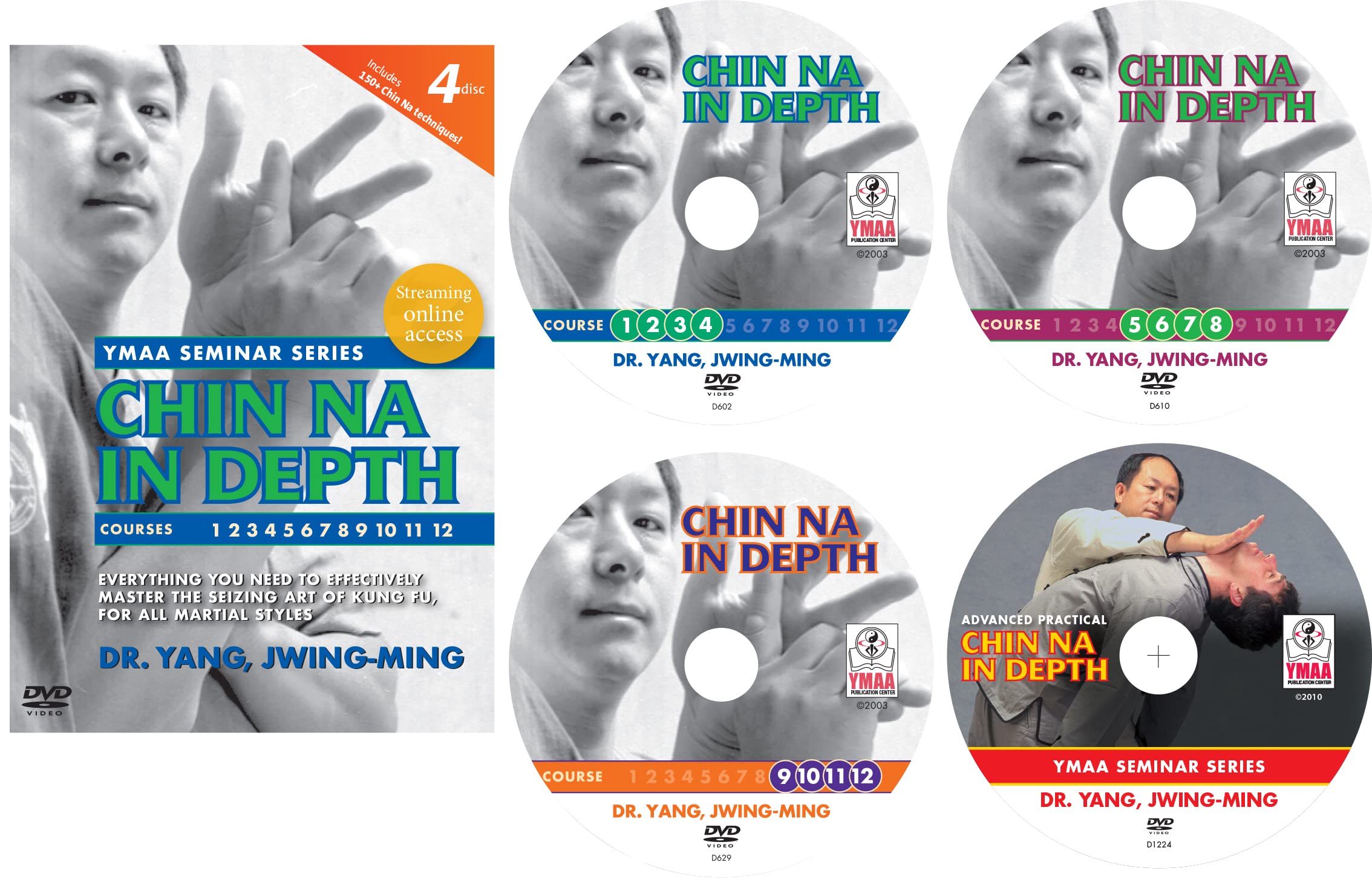 Chin Na In Depth Complete Collection 4-DVD (YMAA Chin Na Joint Locks) Dr. Yang, Jwing-Ming **Chinese Kung Fu Bestseller**