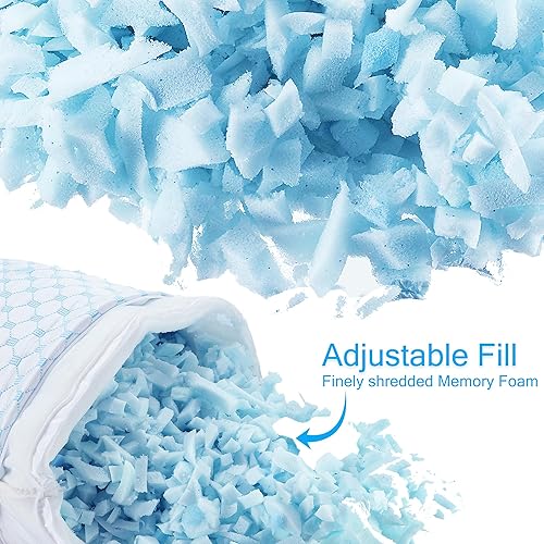 Miniatura 5 de Almohadas de espuma viscoelástica de gel, mantienen las posturas adecuadas para dormir, alivian el dolor de cuello y hombros, perfectas para dormir