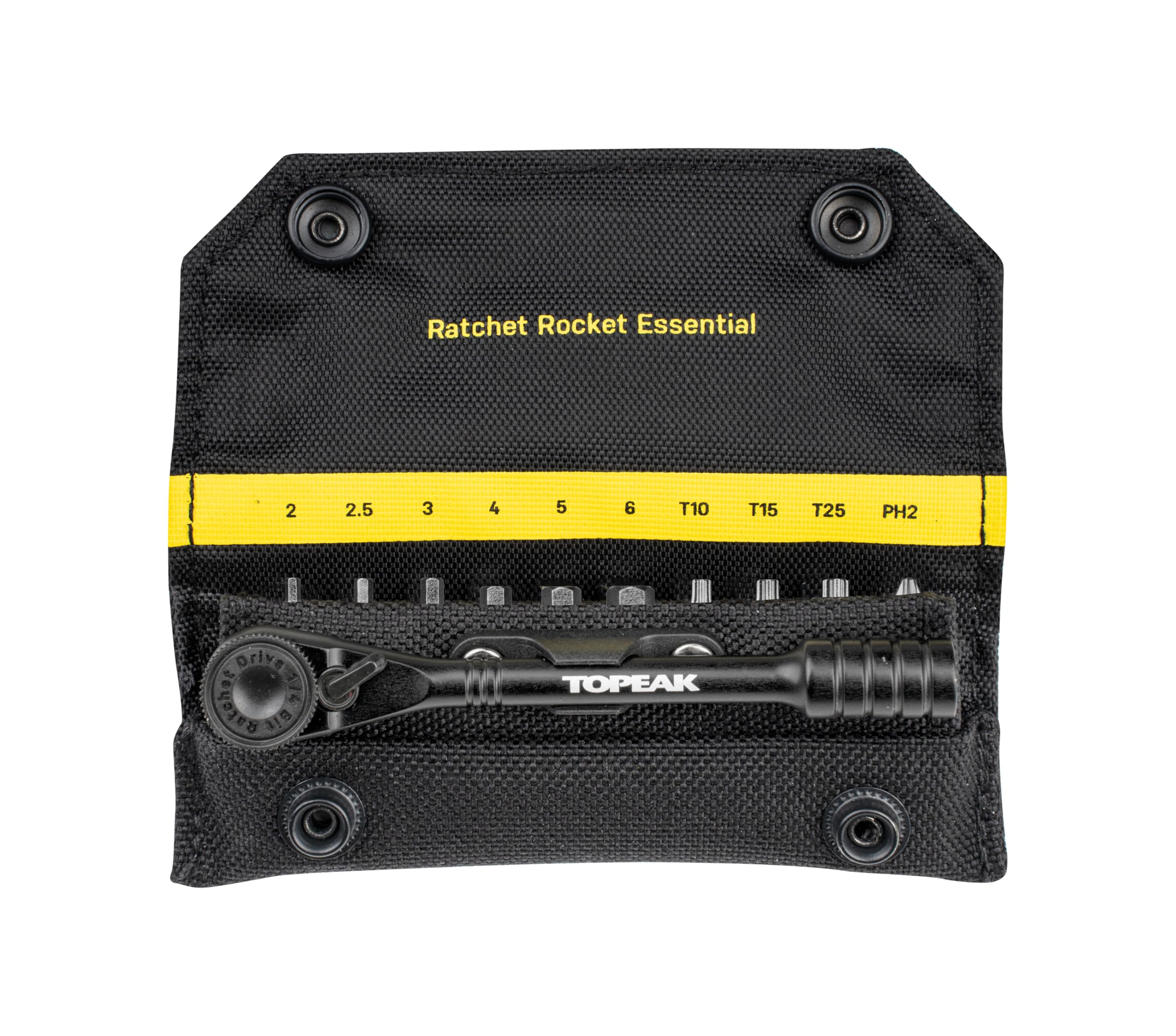 Topeak Ratchet Rocket Essential Tool Kit with 10 Bits, Black