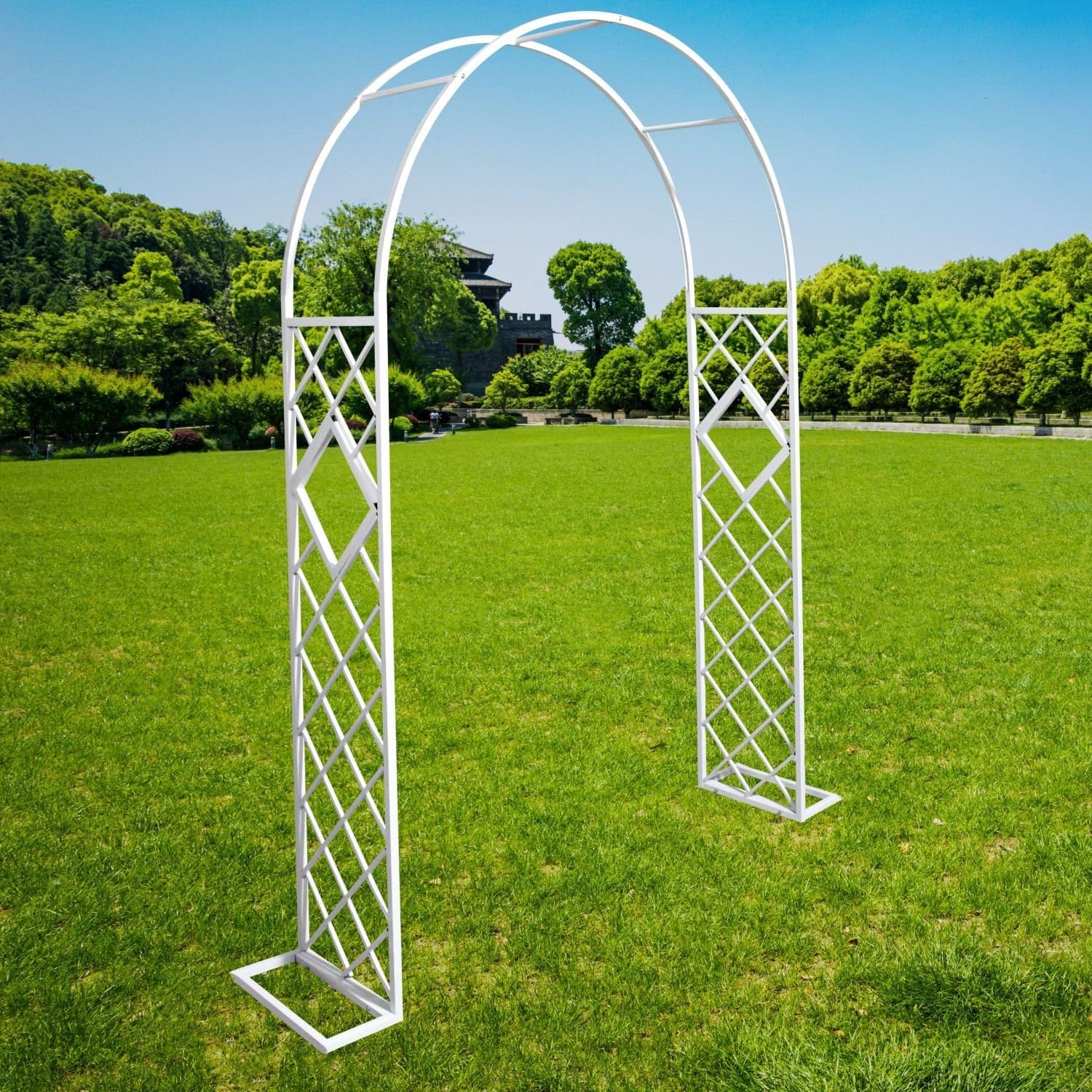 Support parfait pour les roses et arche décorative de cérémonie en acier