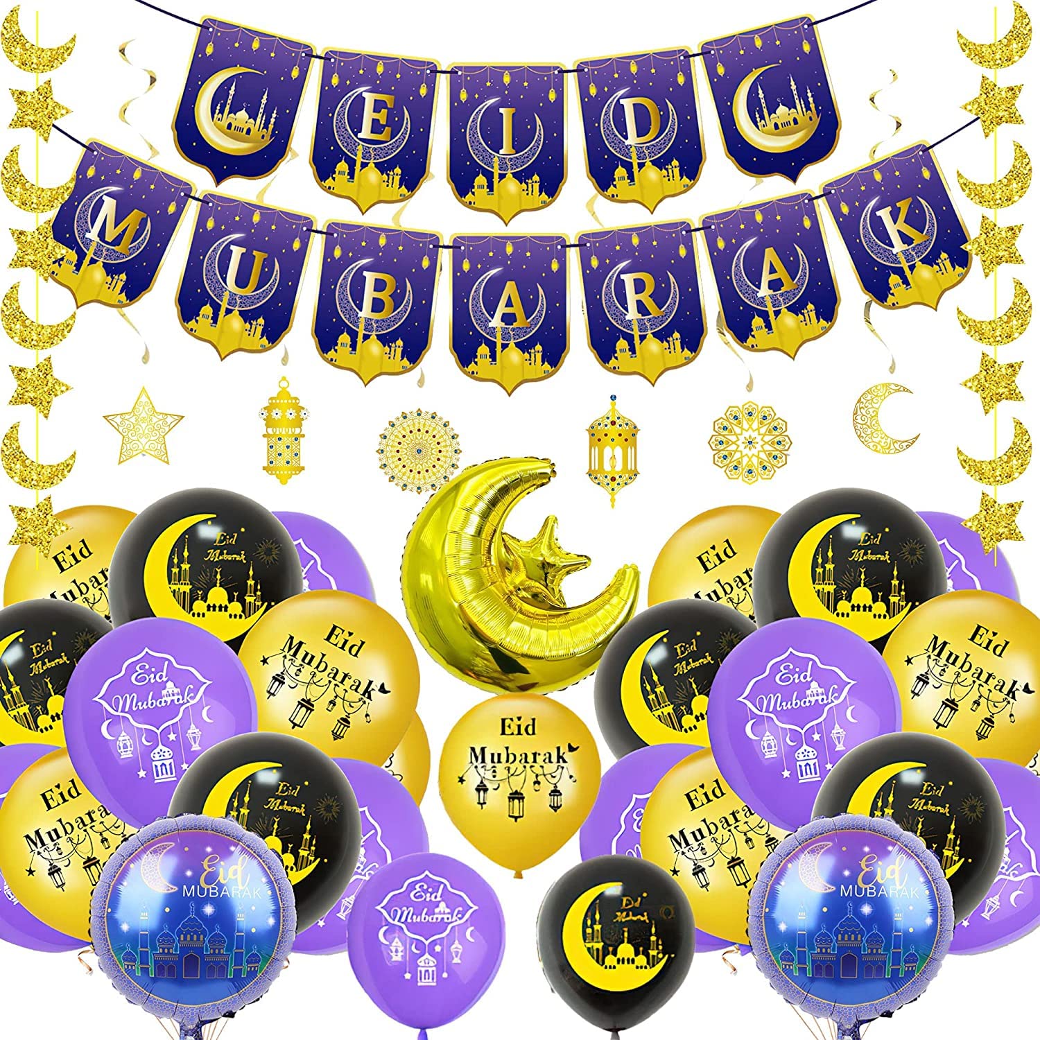 The Toca Life Party Decorations,Toca Bo-ca Cartoon Birthday Party Supplies Includes Banner - Cake Topper - 12 Cupcake Toppers - 18 Balloons