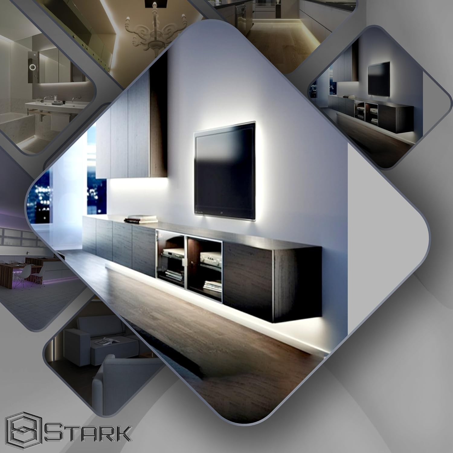Aluminum Solid Strips - Interior Design Lighting - RGB - 1 Set (1M/3.3FT)