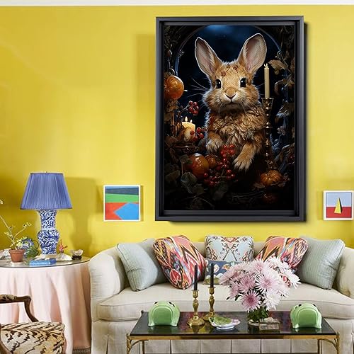 Miniatura 2 de Prints Sleeping Hare And Fox Woodlands, Fox Art Print, Floral Art Print, Woodland Art Print, Wildlife Art Print