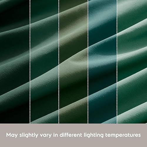 Miniatura 9 de Nestl Juego de sábanas extra profundas tamaño individual, sábanas transpirables y refrescantes de 4 piezas, juego de ropa de cama de lujo para hotel