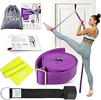 Vista 8 de Stretching Strap with Door Anchor & Resistance Band – Leg Stretcher for Improving Flexibility & Splits – Ideal for Ballet, Dance, Cheer, Yoga &