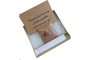 Thank you Glitter Ball Necklace with Gift Card