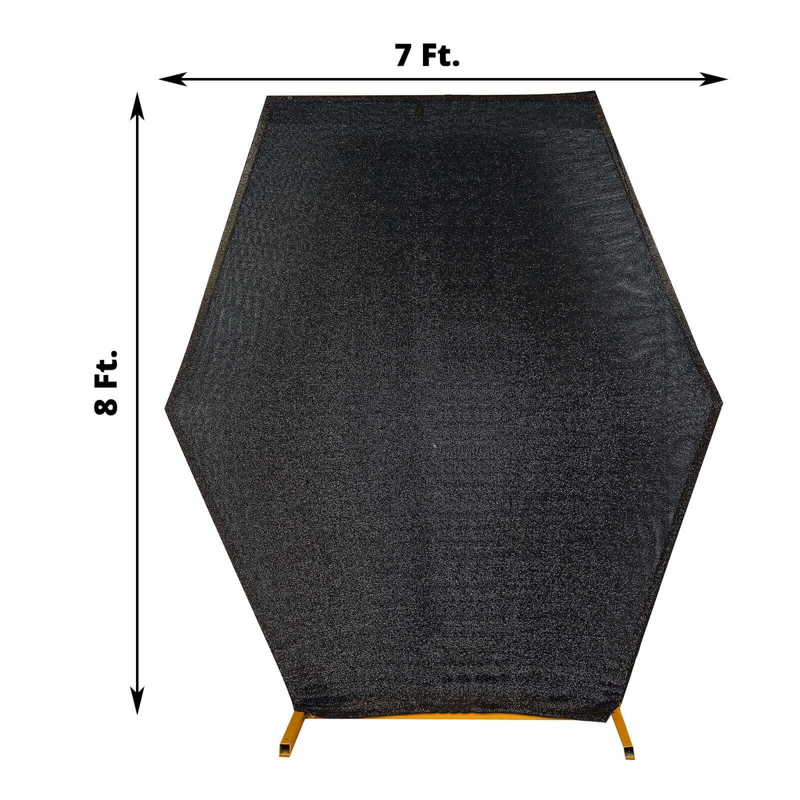 Amazon.com : Efavormart 8ft x 7ft Black Hexagon Spandex Arch