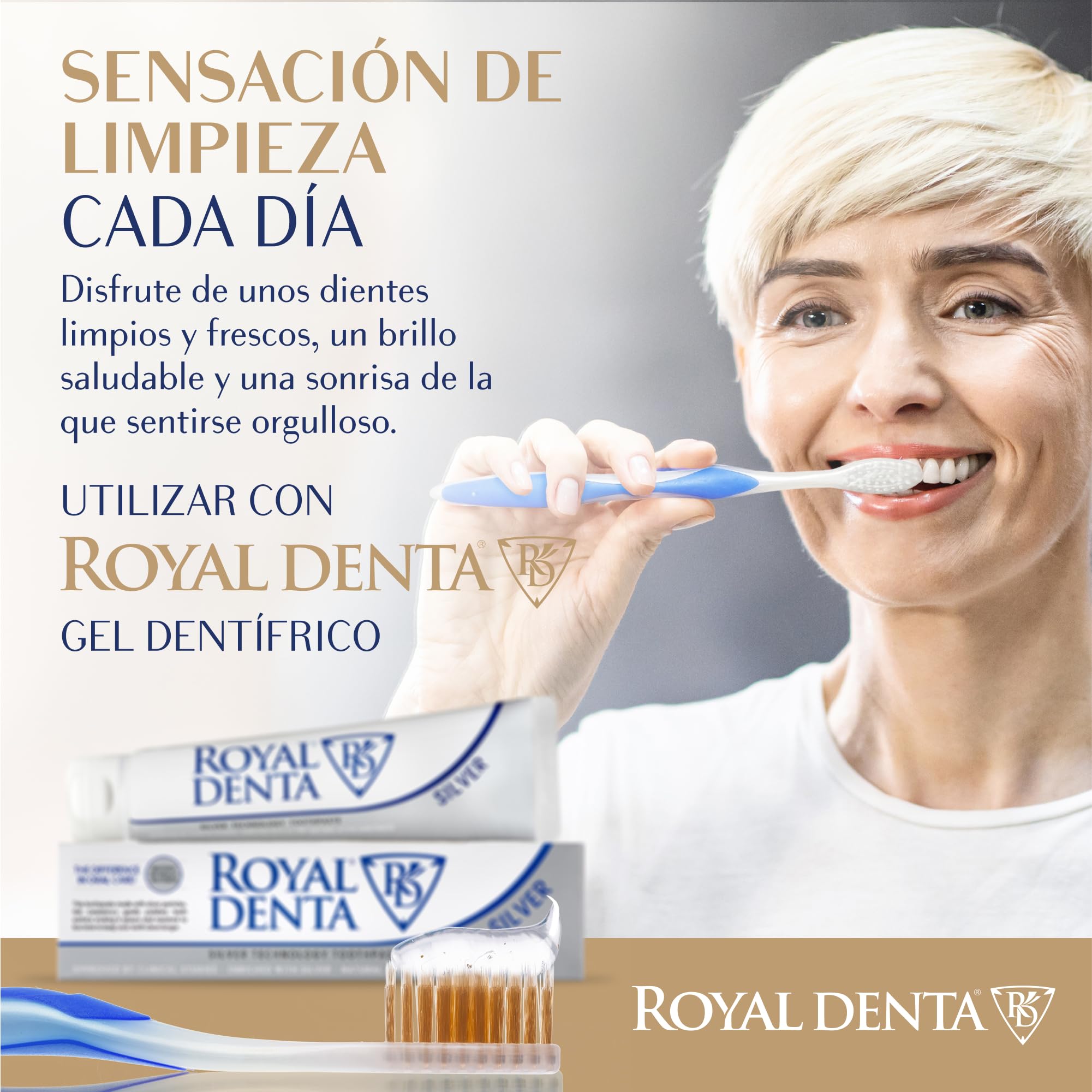 Paquete múltiple de cepillos de dientes para adultos, cerdas doradas de doble longitud para eliminación de placa interdental y cuidado de las encías, cepillo de dientes manual suave medio