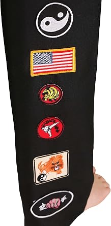 The Karate Kid Cobra Kai Costume for Girls, Black Sleeveless Gi Featuring Insignias, Black Cobra Headband & Belt
