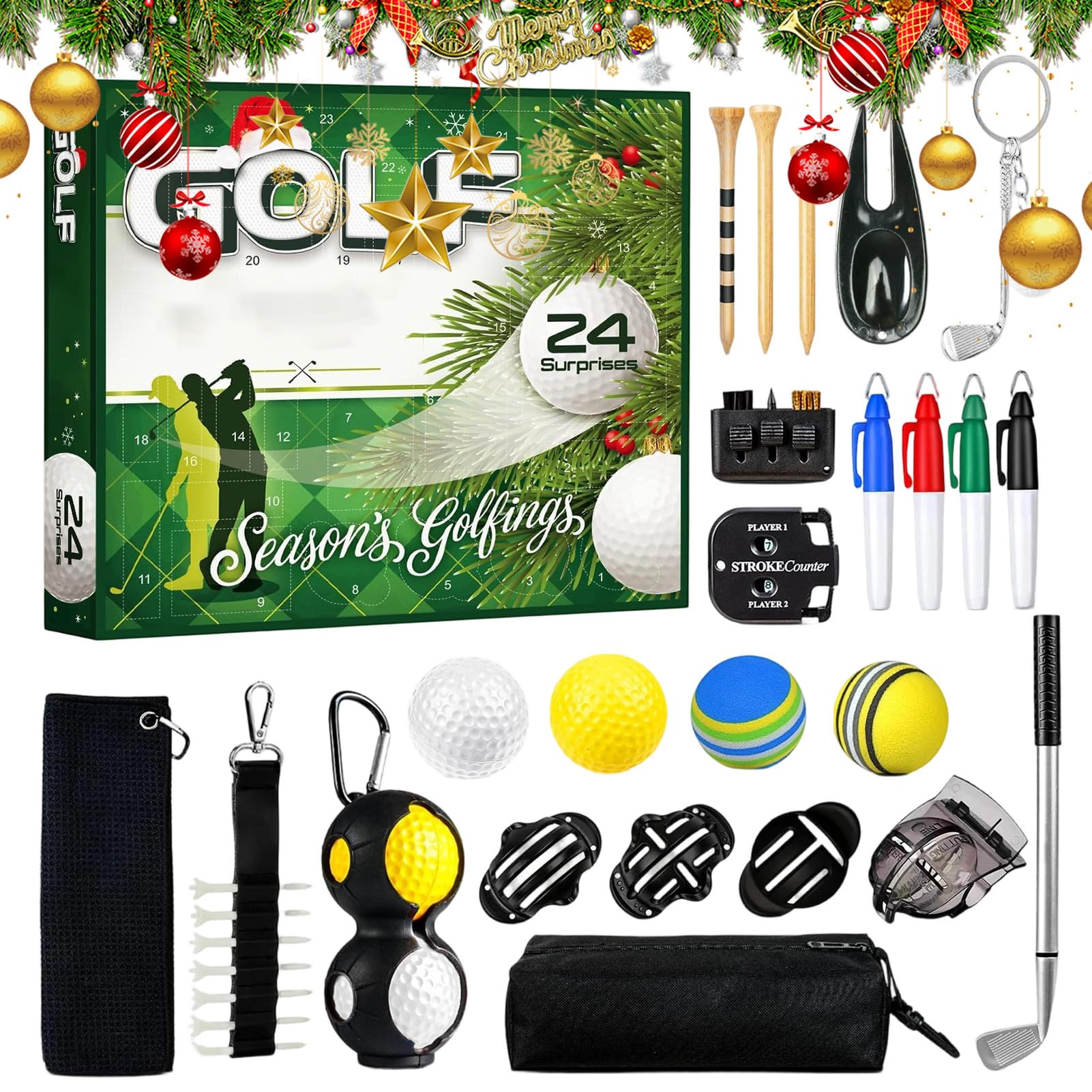 Calendrier de l'Avent golf pour attendre Noël sur le parcours - 8