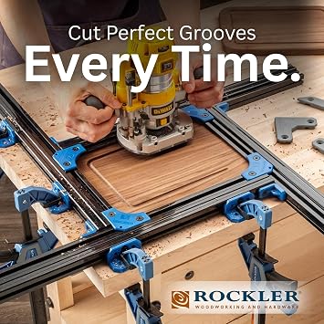 Rockler Juice Groove Router Jig for Cutting Boards - Up to 18 x 18