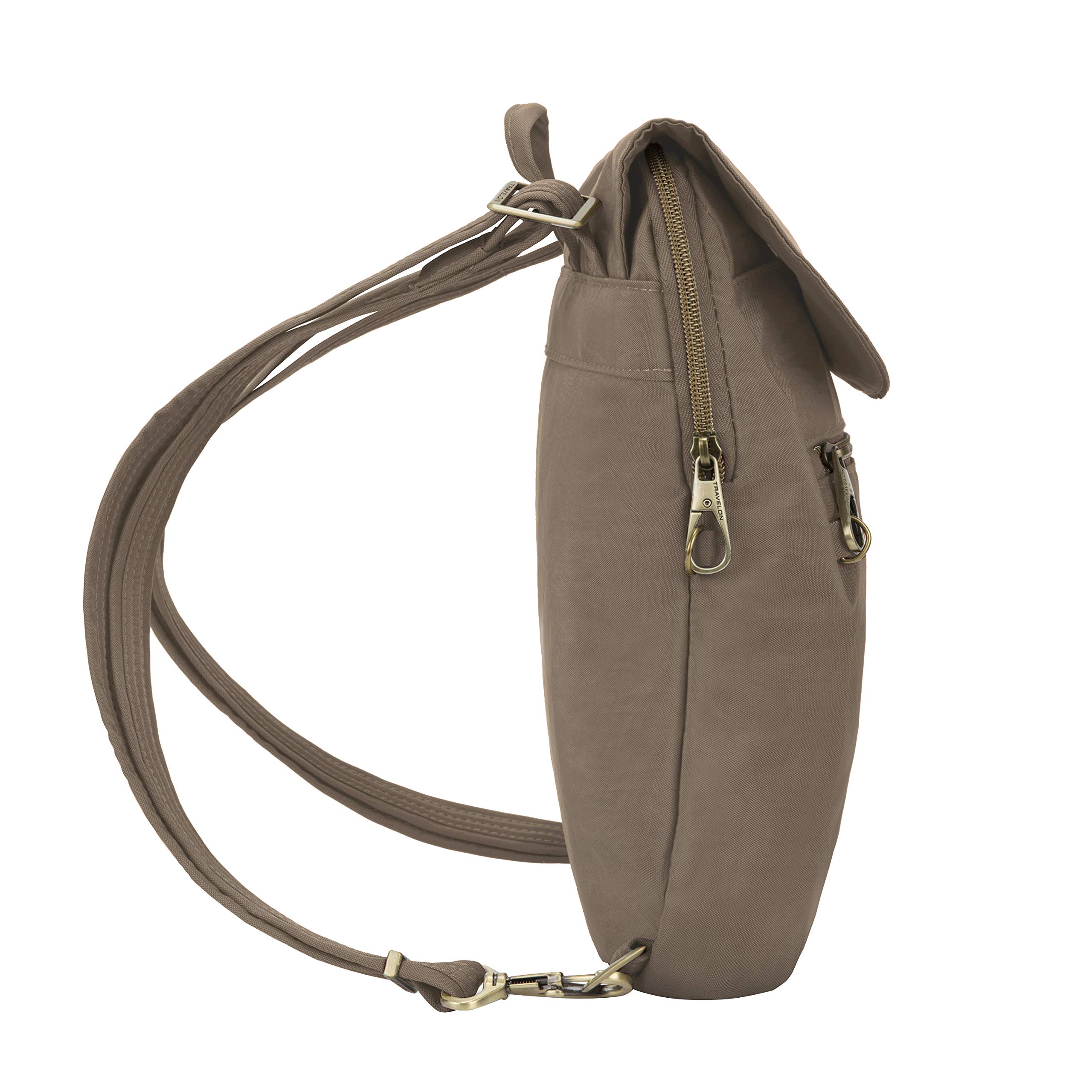 Travelon Unisex Anti-Theft Signature Slim plecak, jeden rozmiar, Sable, Rozmiar Uniwersalny
