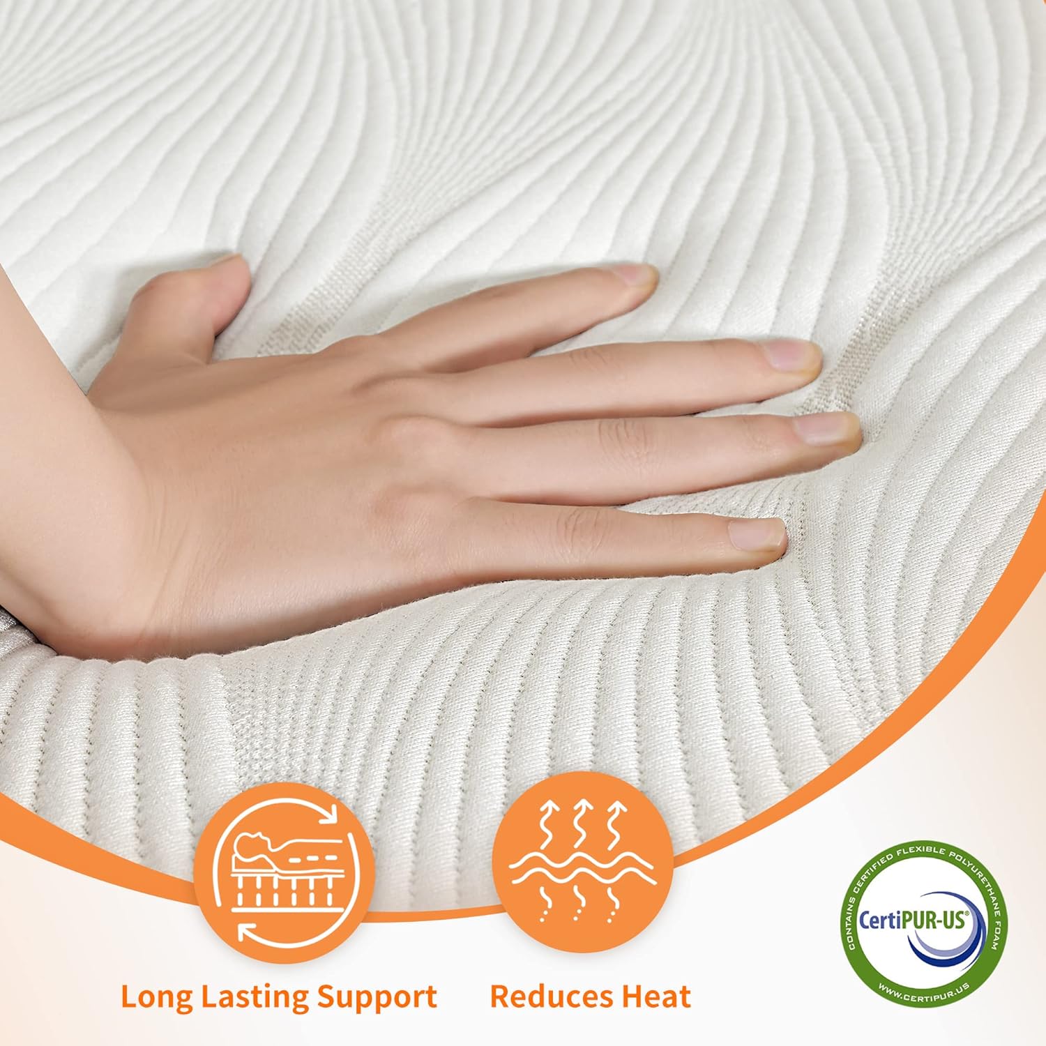 Eshine Adjustable Split King Bed with Hybrid Mattress and Metal Frame