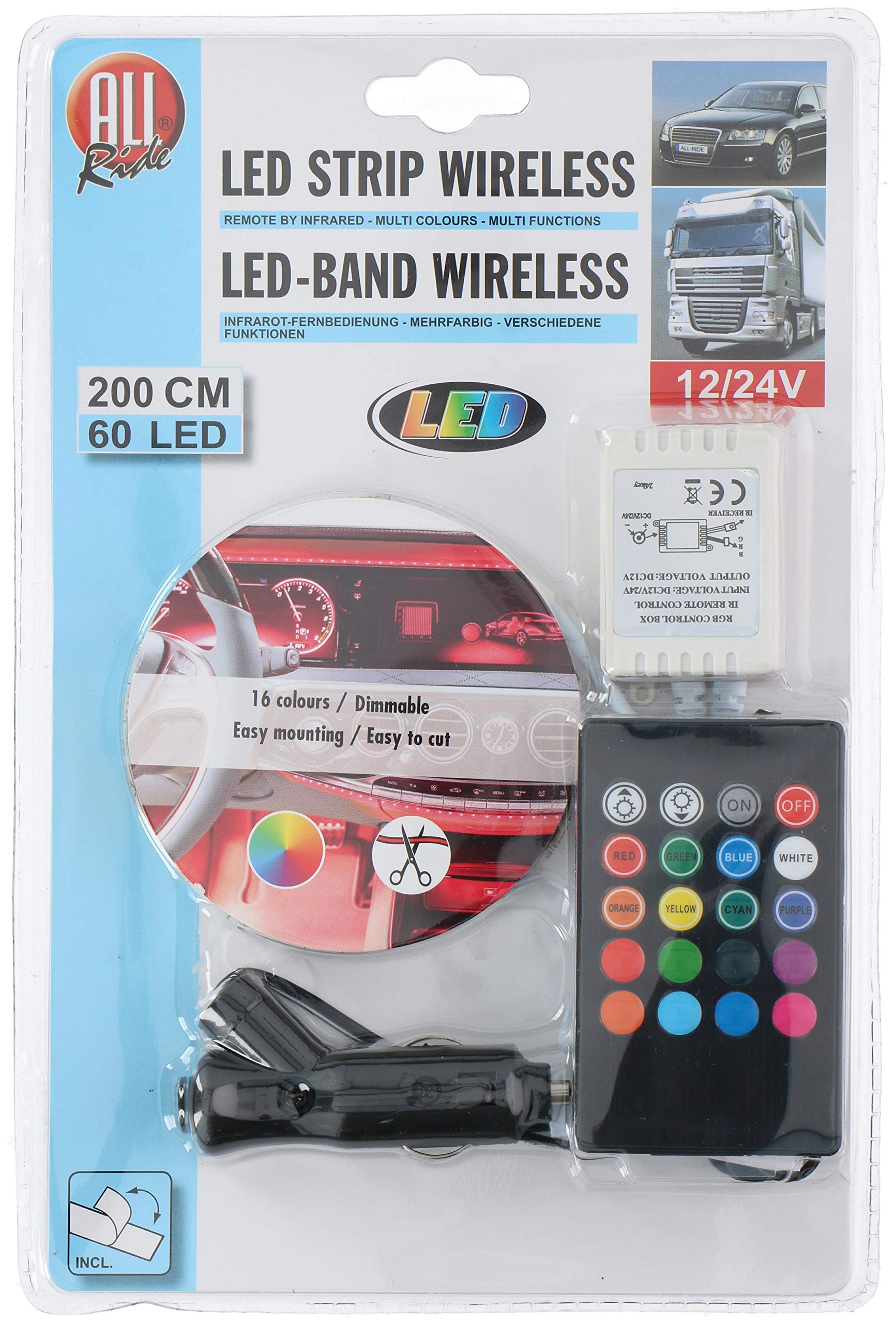 LED-Streifen, 12-24 V, 2 Meter