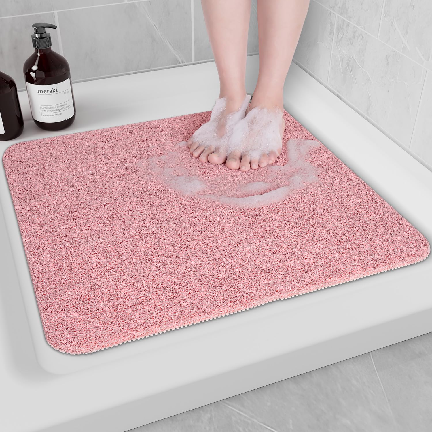 Amazon.com: Hargiis Non-Slip Bathtub Mat, Anti Slip Shower Mat, Fast ...