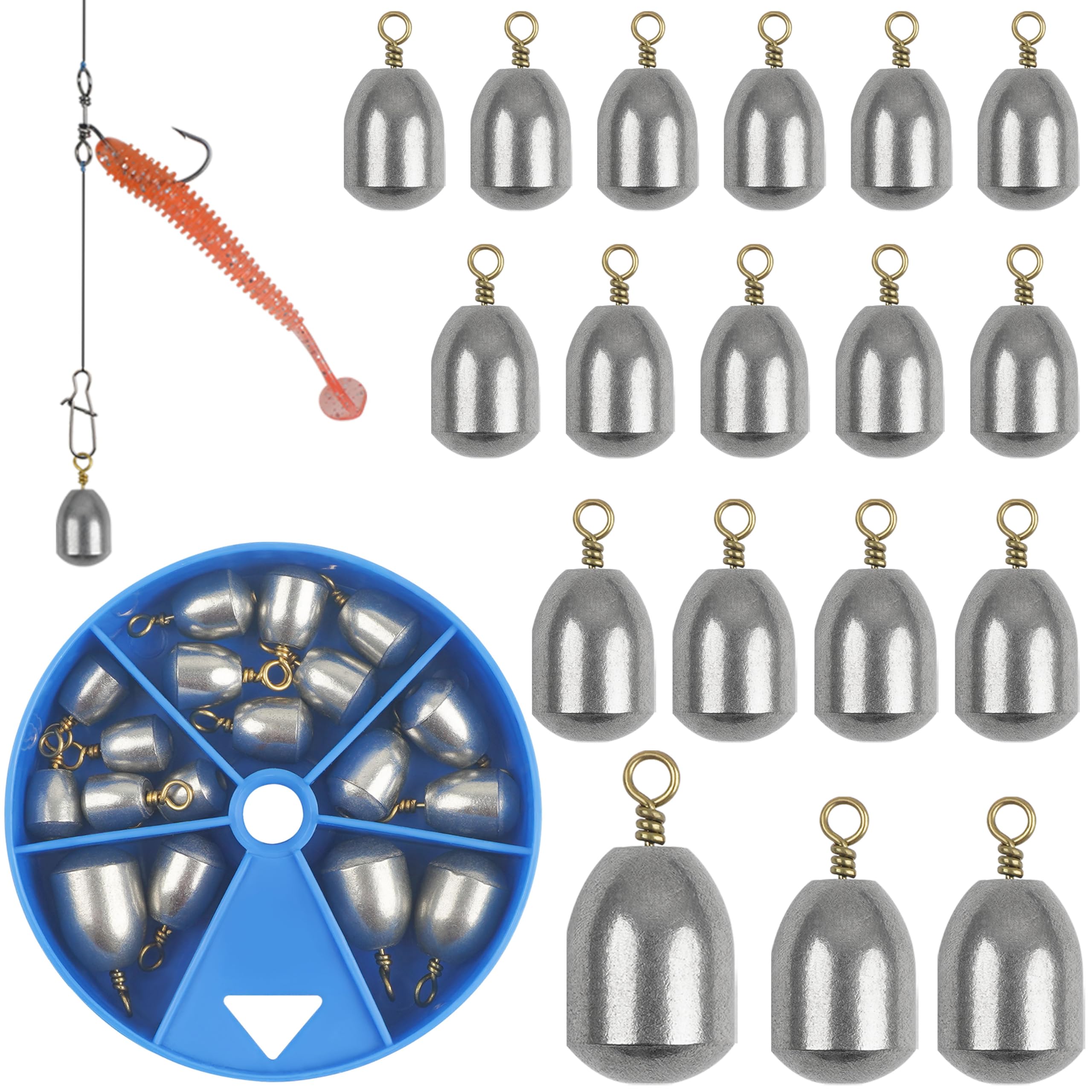 No Roll Fishing Weights Sinker Hexagonal Drop Shot Long Casting