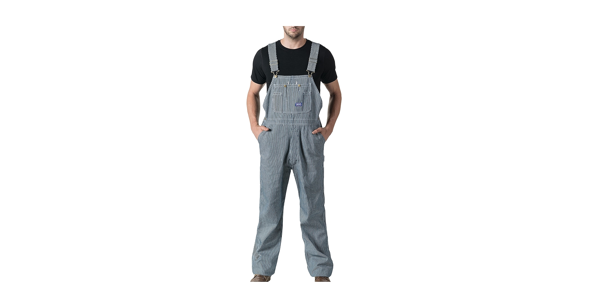 Amazon.com: Walls Big Smith Hickory Stripe Zip Fly Bib