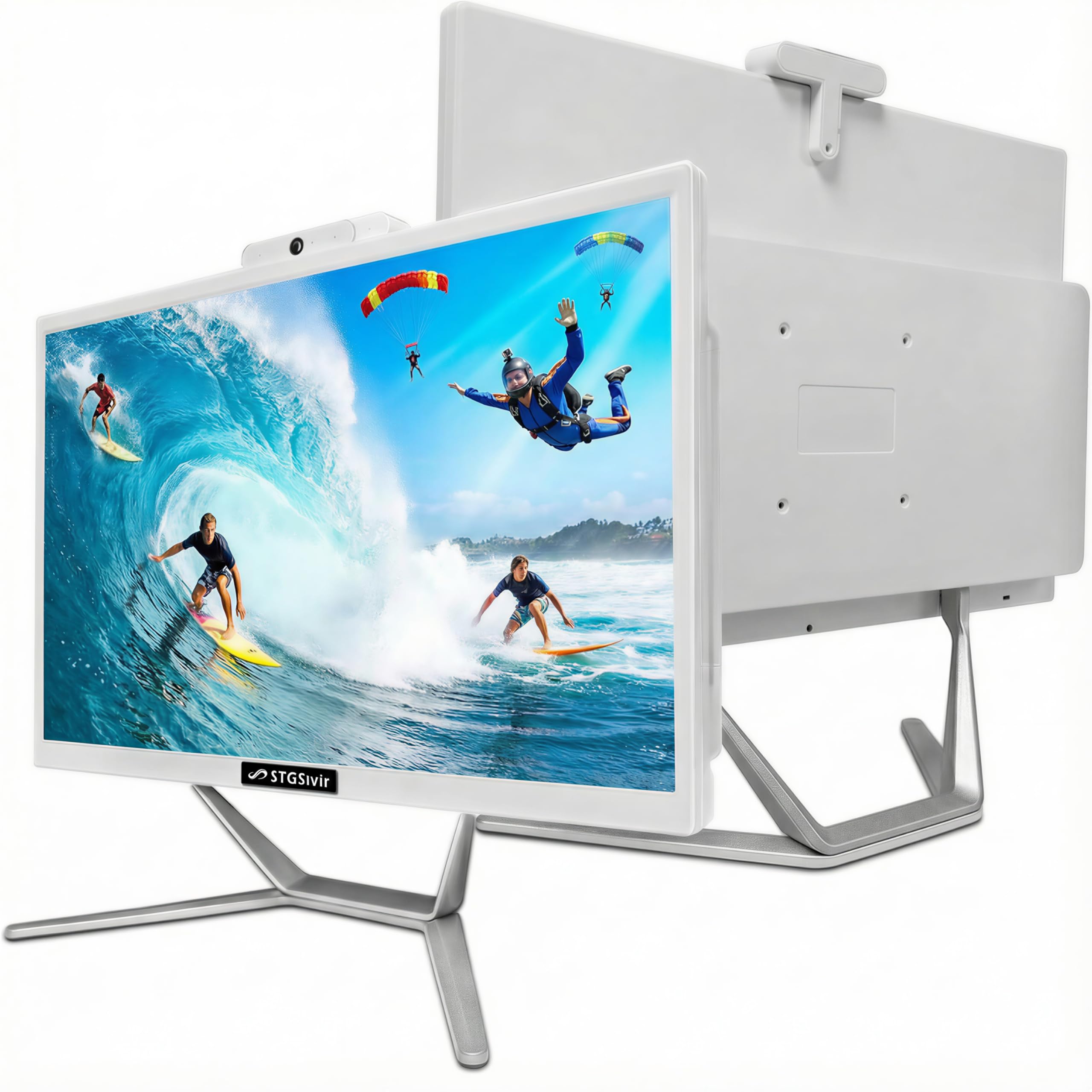 STGSivir PC All in One, Display da 21.5" FHD, Core i7 fino a 4.0 GHz • 16GB RAM • 512GB SSD • WiFi • Bluetooth • Windows 11 Pro • Bianco