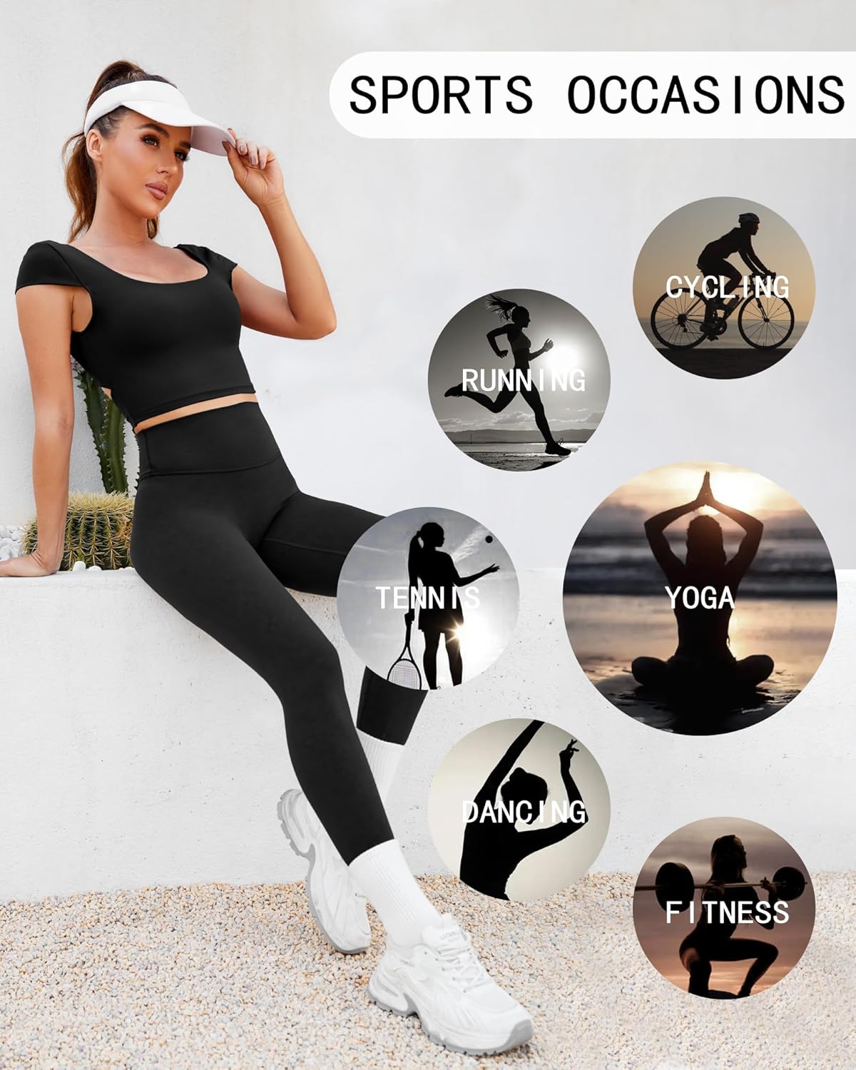 DaiLiWei Open Back Workout Tops for Women Short Sleeve Longline Sports Bras Support Crop Tank Yoga Shirts with Built in Bra - Image 6