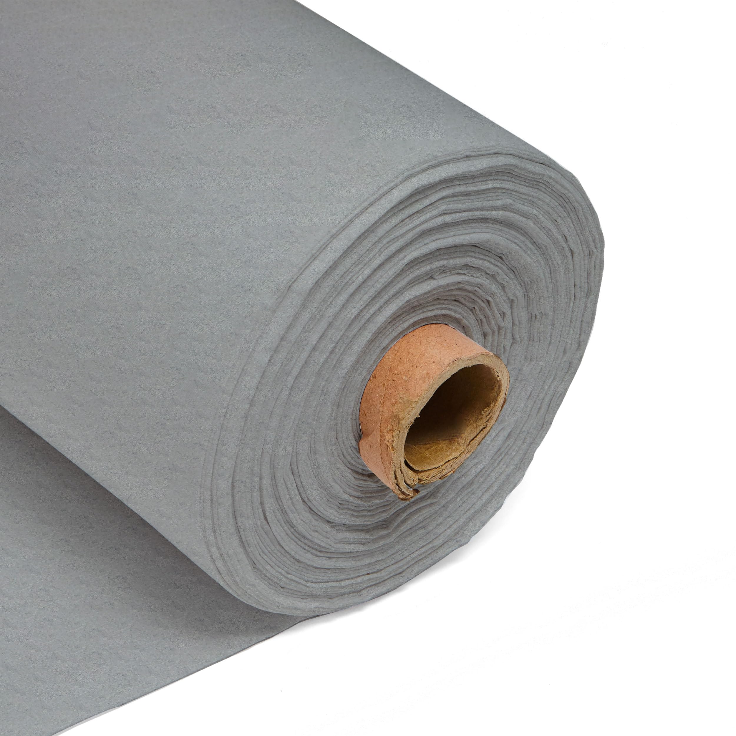 Acrylic Felt Fabric 60 Inch 150cm Wide - Sewing Craft Material - Black, White, Yellow, Green, Brown, Orange, Grey, Blue, Red, Pink, Purple - Felt Sheets for Crafting & Decorations(Pastel Silver, 5m)