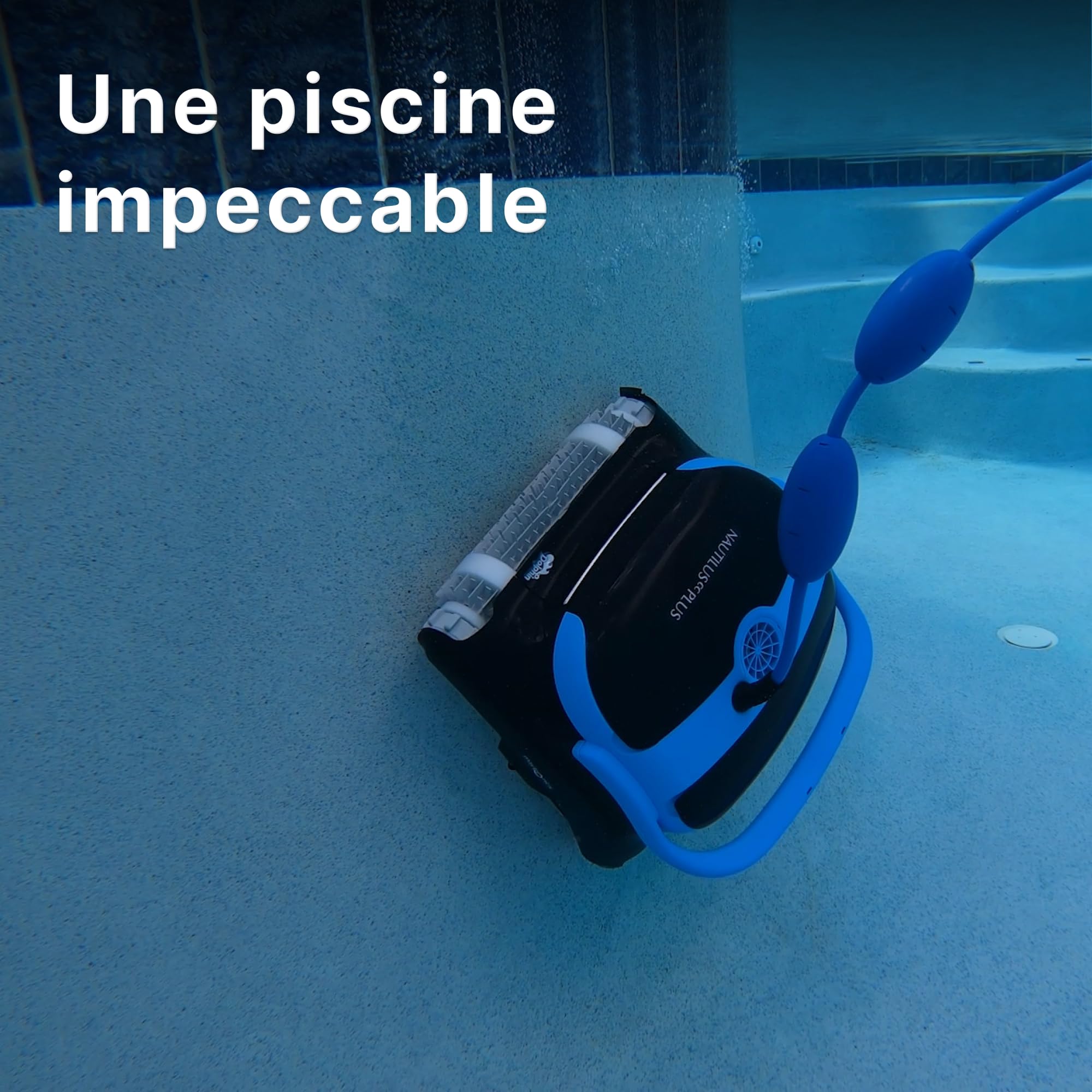 Dolphin Nautilus CC Plus Robot Piscine Fond et Parois, Piscine avec Planification Intelligente, avec Programmateur, Double Filtration, Idéal pour Les Piscines Hors Sol 12m