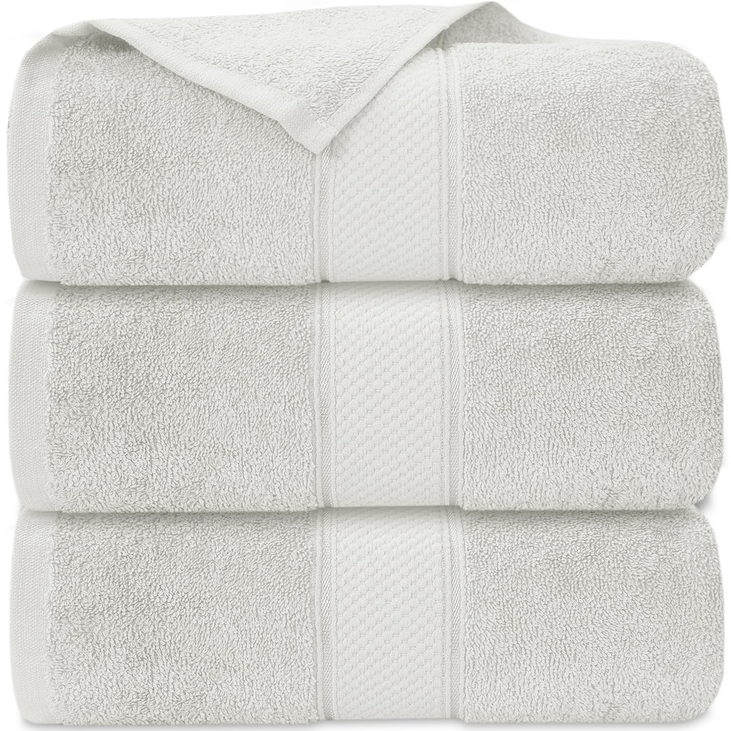 B&Q -  3 Pack 90Cm X 180Cm Super Jumbo Extra Large Bath Sheet