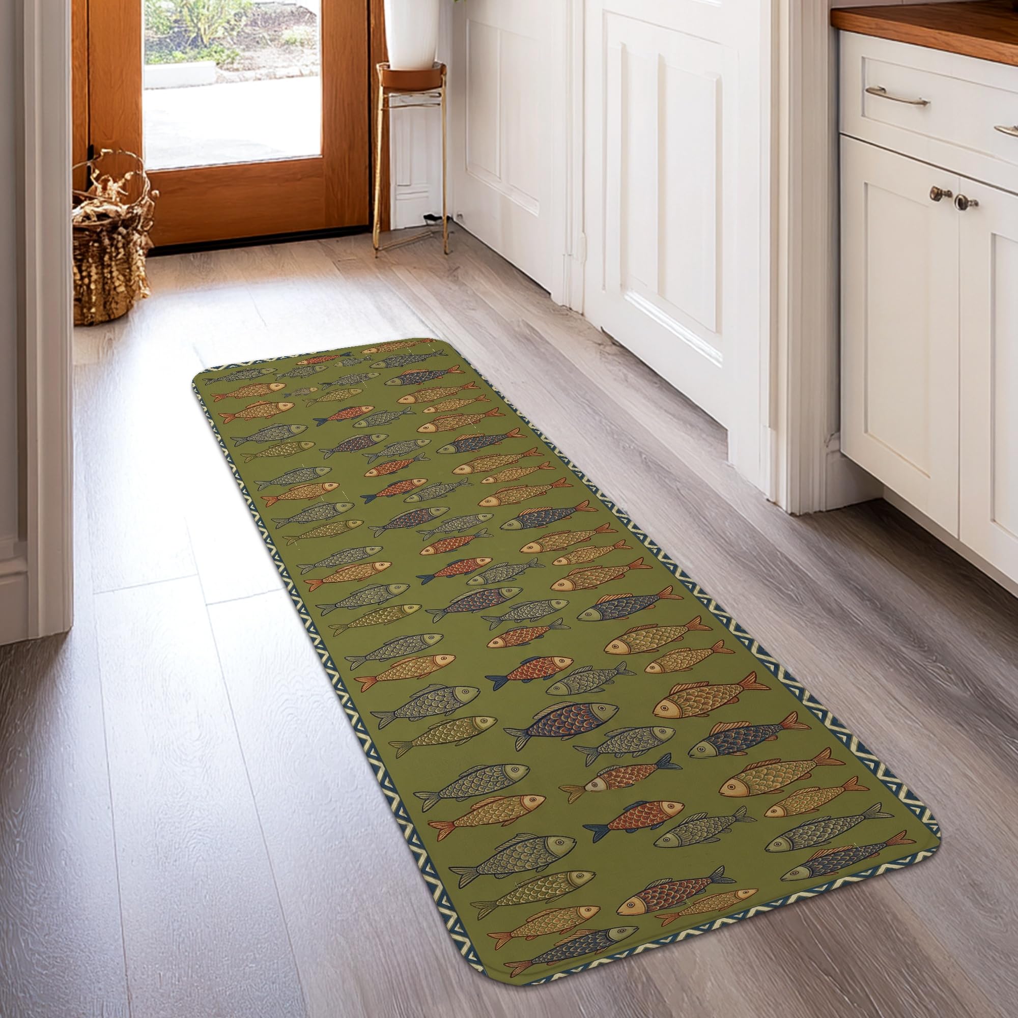 Tapis de couloir anti-décoloration pour protéger l'entrée et la cuisine proprement