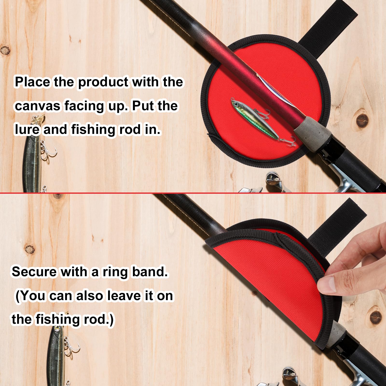 Gosknor 6pz Involucro per Esche, 15 cm Coperture per Esche da Pesca Protezioni per Ami da Pesca Protezione per Esche per Mantenere i Pescatori al Sicuro Durante la Pesca per la Canna da Pesca