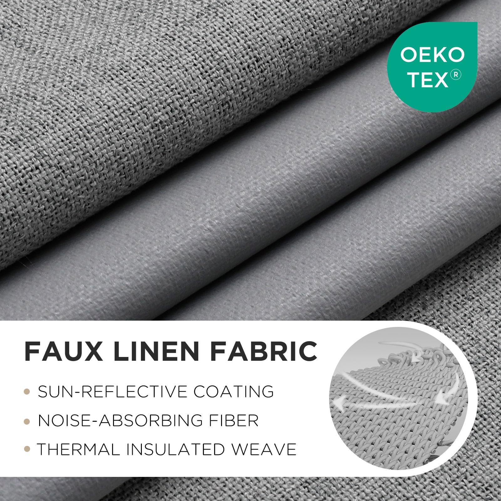 Joydeco Cortinas Opacas de 63 Pulgadas de Largo, 2 Paneles, Burg, Cortinas de oscurecimiento de habitación para Dormitorio, Cortinas térmicas 100% Opacas con Textura, protección de privacidad, Juego