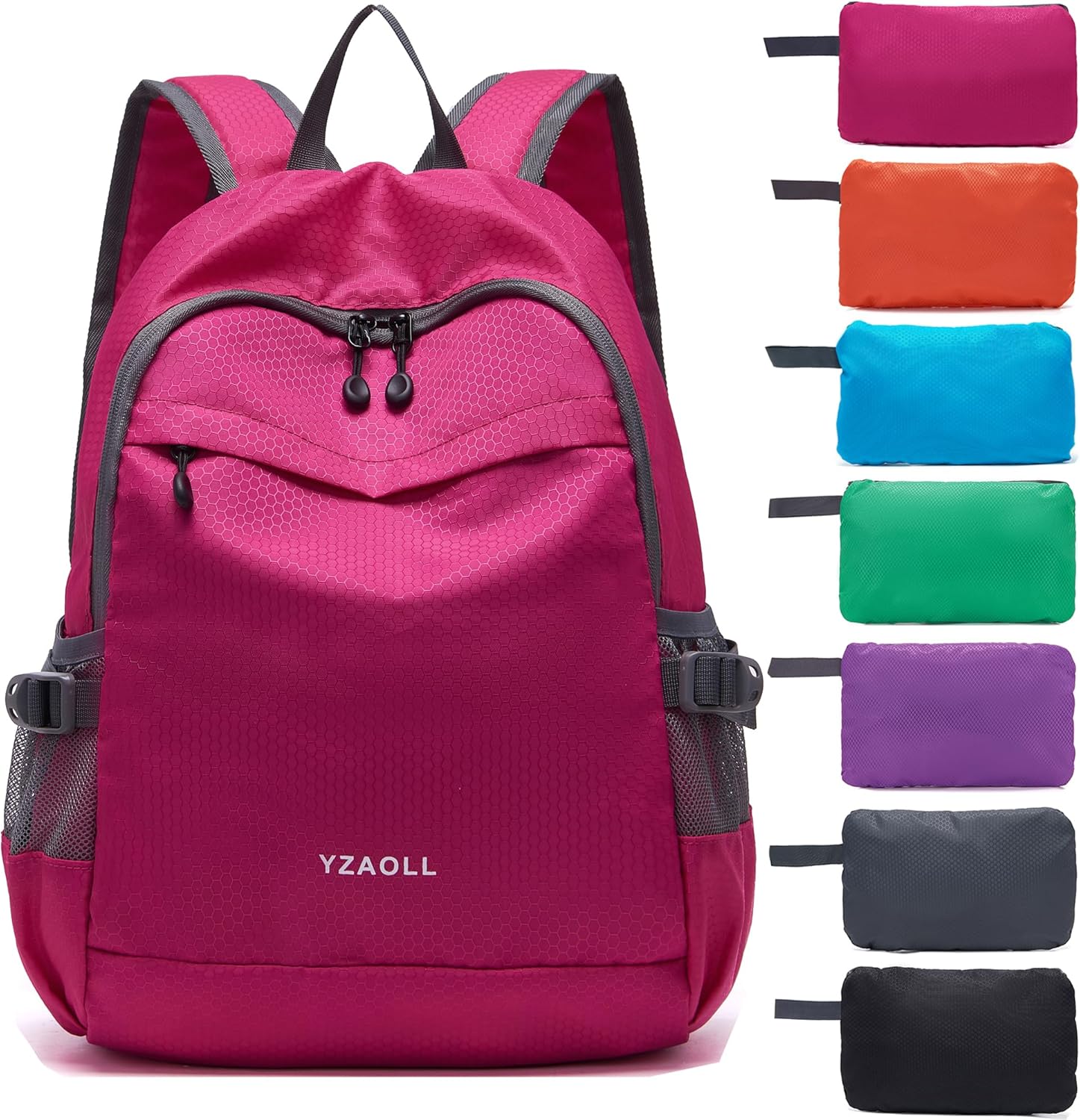 YZAOLL Small Lightweight Packable Hiking Backpack, 20L Hiking Backpack Day Pack for Women Men Travel Camping Vacation,Rose YZAOLL Small Lightweight Packable Hiking Backpack, 20L Hiking Backpack Day Pack for Women Men Travel Camping Vacation,Rose