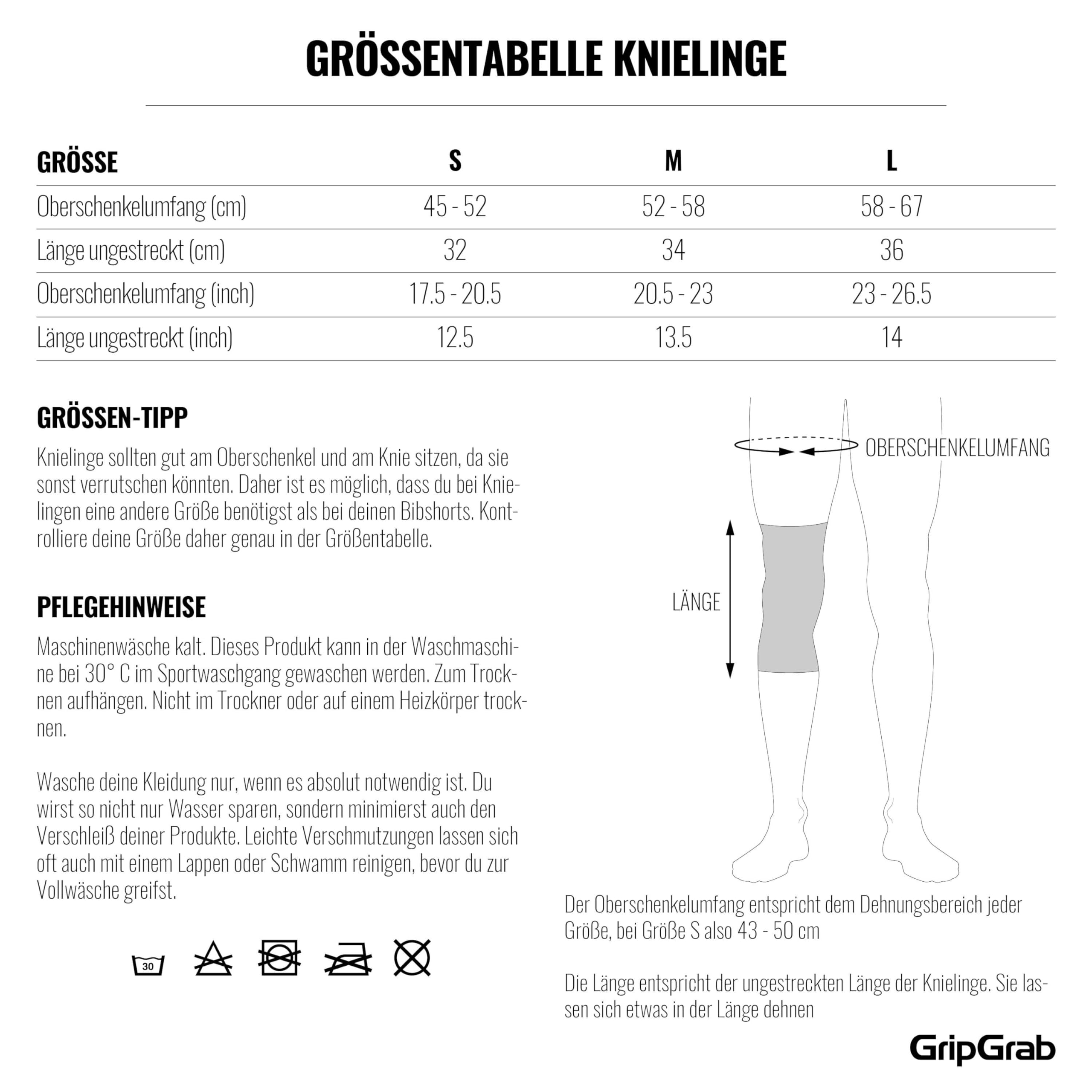 GripGrab Thermo Fahrrad Knielinge Radsport Herren Winter Kniewärmer Damen | Wärmende Kniestulpen mit rutschfesten Silikonabschlüssen oben und unten, für Damen und Herren, für Rennrad, MTB & Gravel