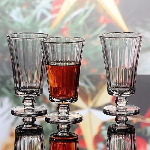 Miniatura 3 de Juego de 6 vasos de chupito de 4 onzas, vasos de tequila, copas de tequila, vasos de chupito lindos, vasos de chupito transparentes, vasos de jerez,