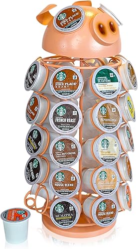 Vista 10 de Made Easy Kit Soporte para cápsulas de café en carrusel, compatible con cápsulas Keurig K-Pods K-Cups, organizador de almacenamiento en mostrador