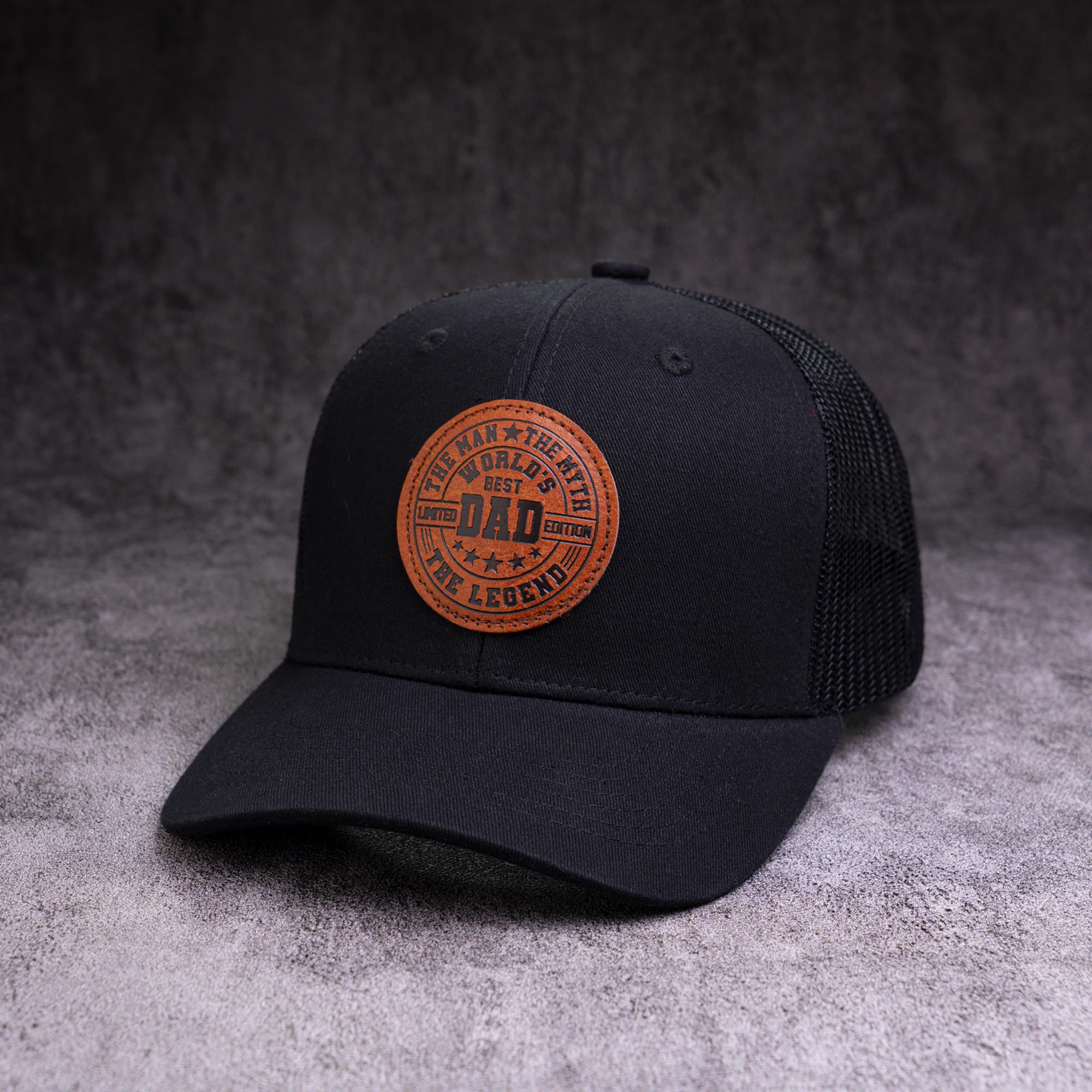 World Best Dad Ever Cap, Dad Hat Father Day Birthday Gifts for Dad Papa from Daughter Son Trucker Black Cap
