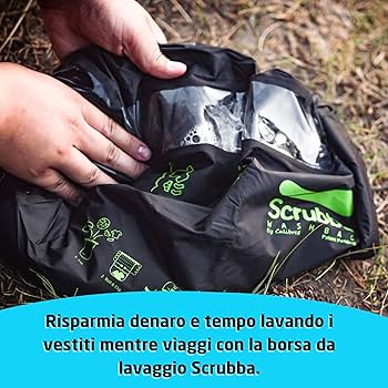 Scrubba Wash Bag Decathlon Wash Bag Sacchetto Lavatrice