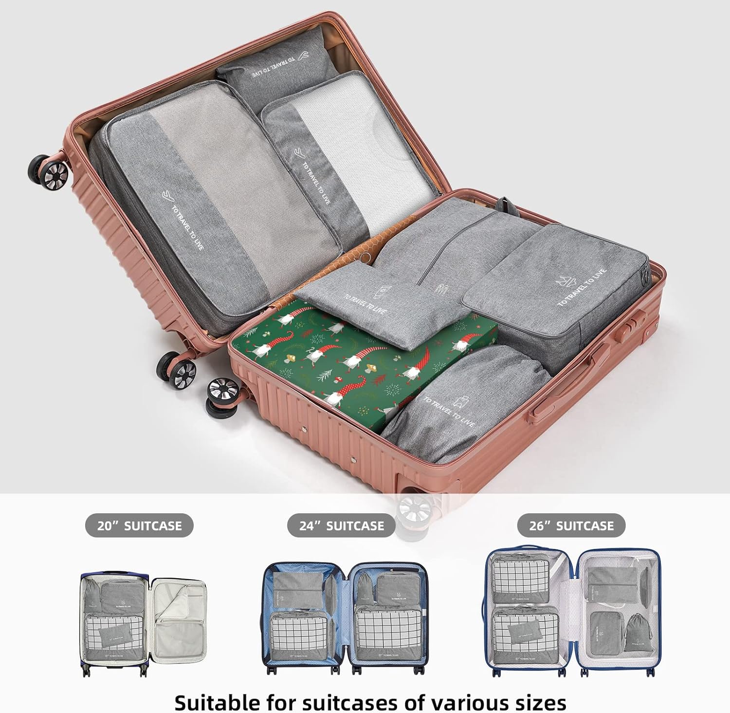 Buy Packing Cubes For Suitcases 7 Set Packing Cubes For Travel
