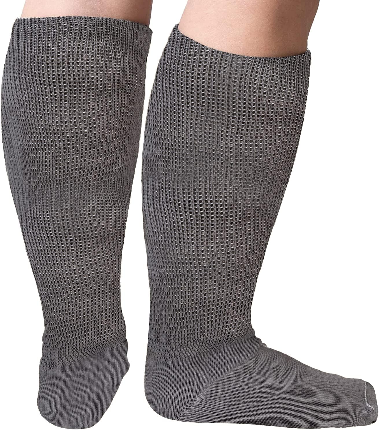 M.B. Leaf 3 Pairs Extra Wide Socks for Swollen Feet Extra