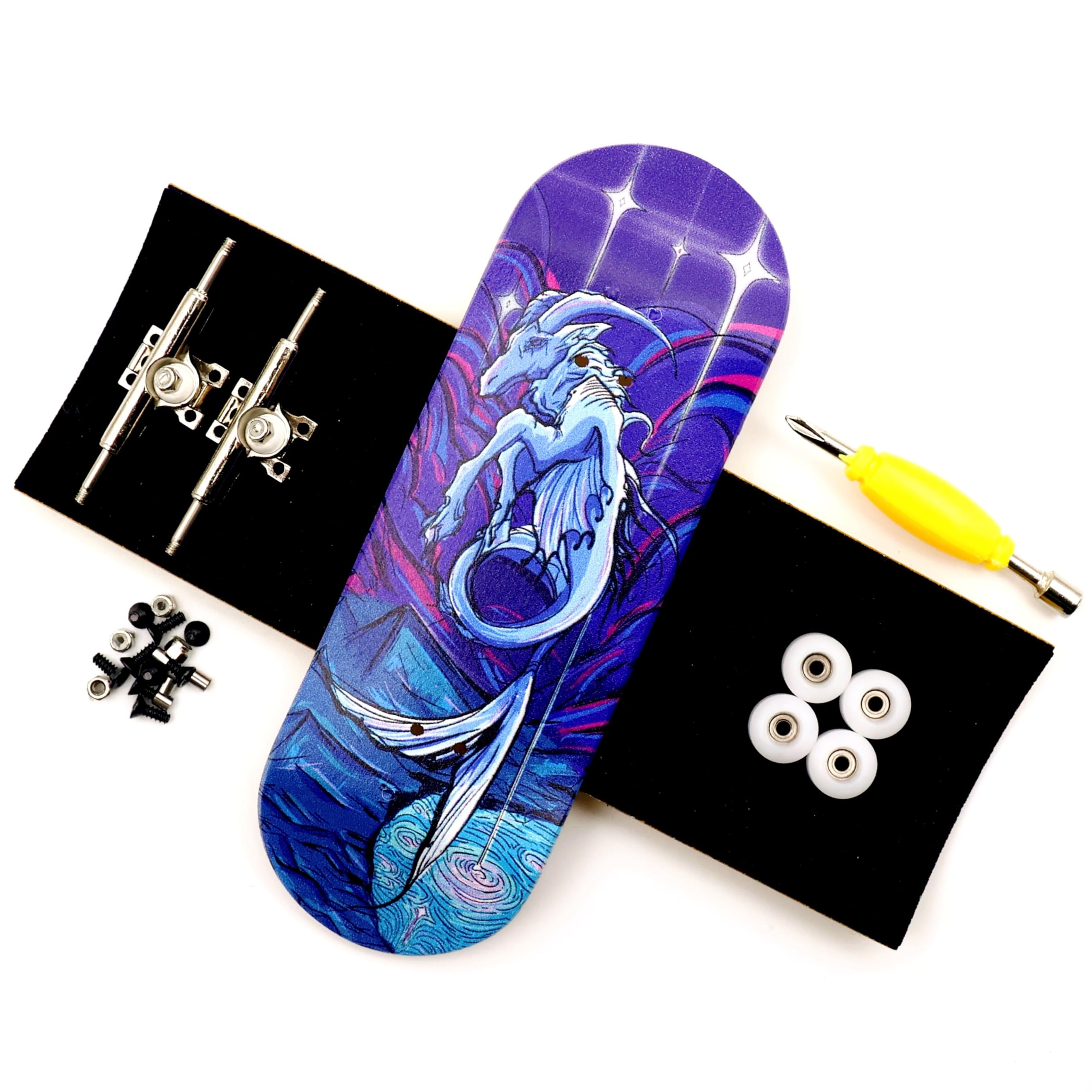 RACOFSB 32mm Pro Fingerboard 12 Constellation Series Wooden Finger Board (Capricorn)