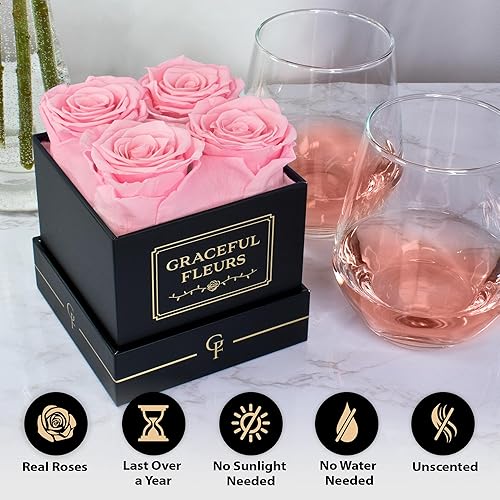 Miniatura 4 de Graceful Fleurs Rosas reales de larga duración durante años, flores frescas conservadas para entrega de cumpleaños, regalos de cumpleaños