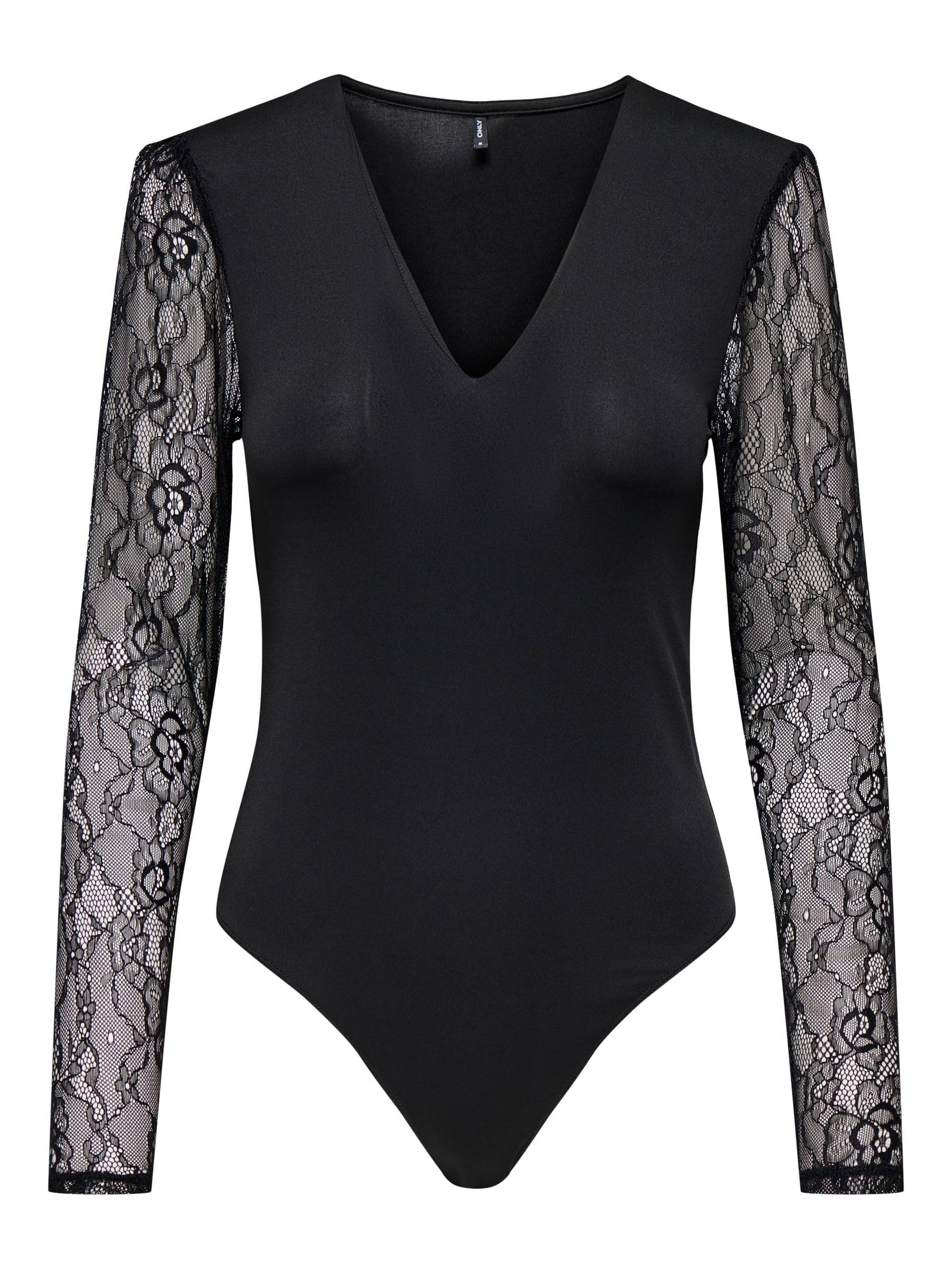 ONLY Onlsia V-neck L/S Lace Body Acc Onlsia V-Neck L/S Lace Body Acc Mujer (Pack de 1)
