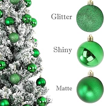 Matte green christmas ball ornaments Outlet