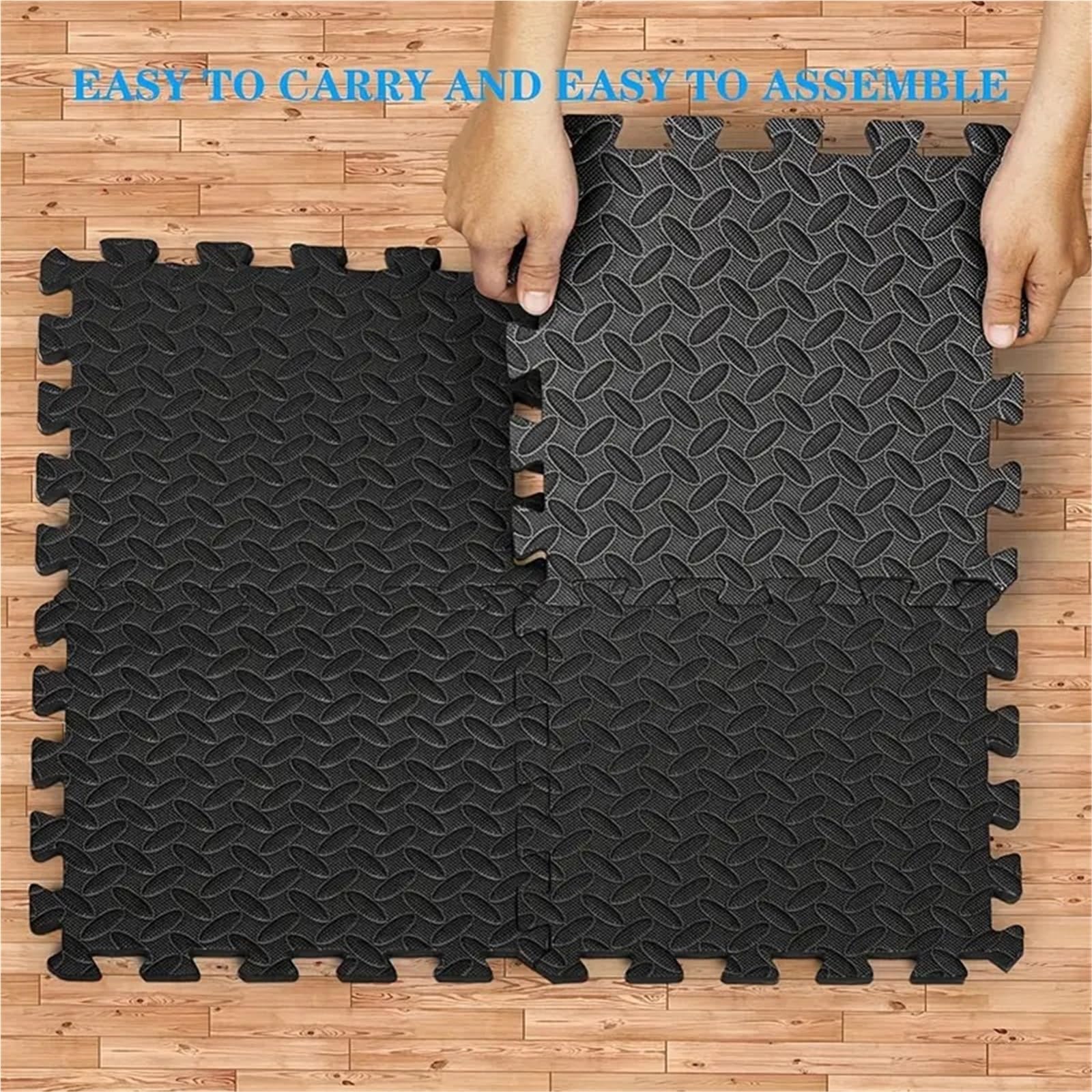 Tappeto Da Fitness A Puzzle Tappetini EVA bifacciali da 20 pezzi, piastrelle antiscivolo ad incastro for attrezzature for yoga e fitness
