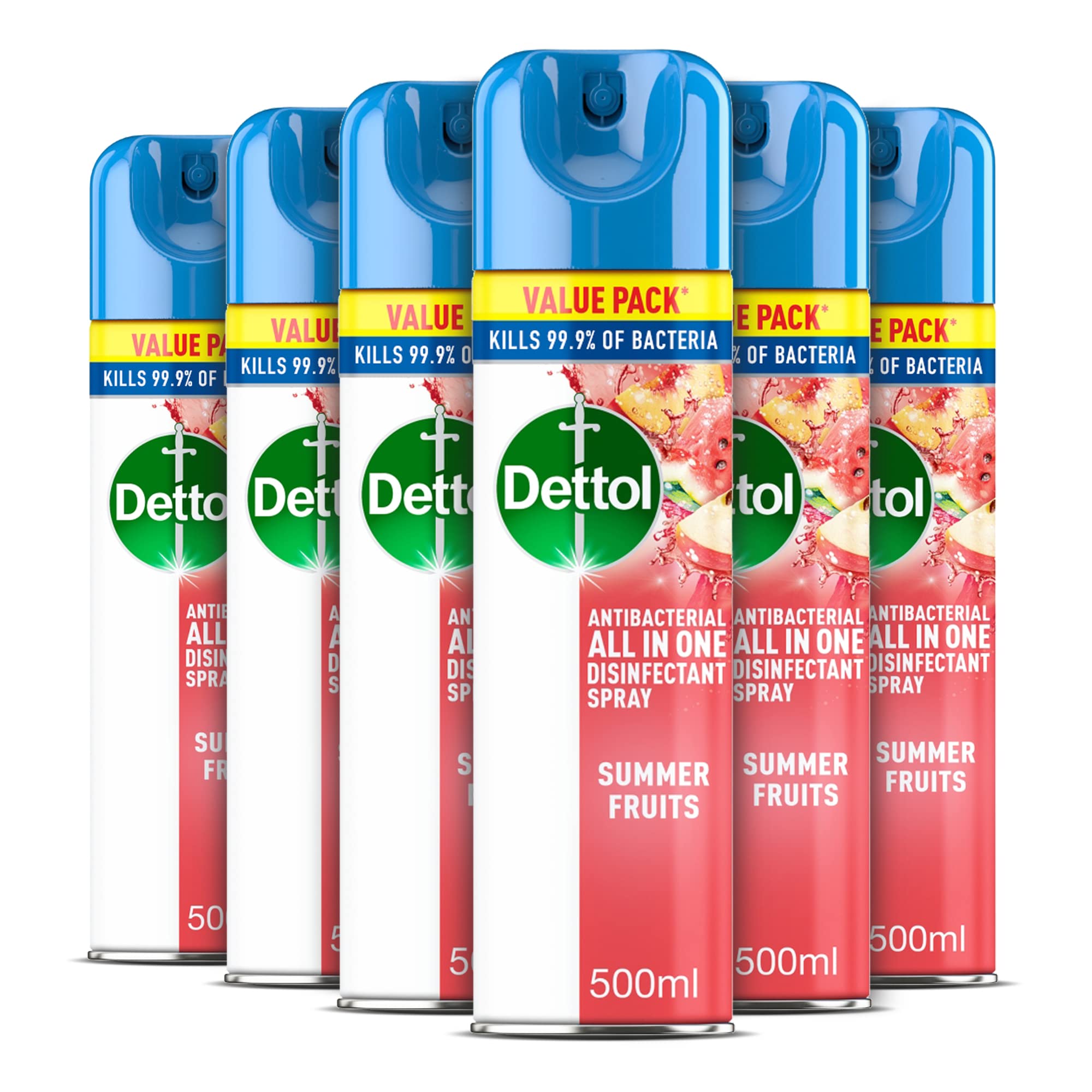 Antibacterial All in One disinfectant Spray Summer Fruits 500ml x 6