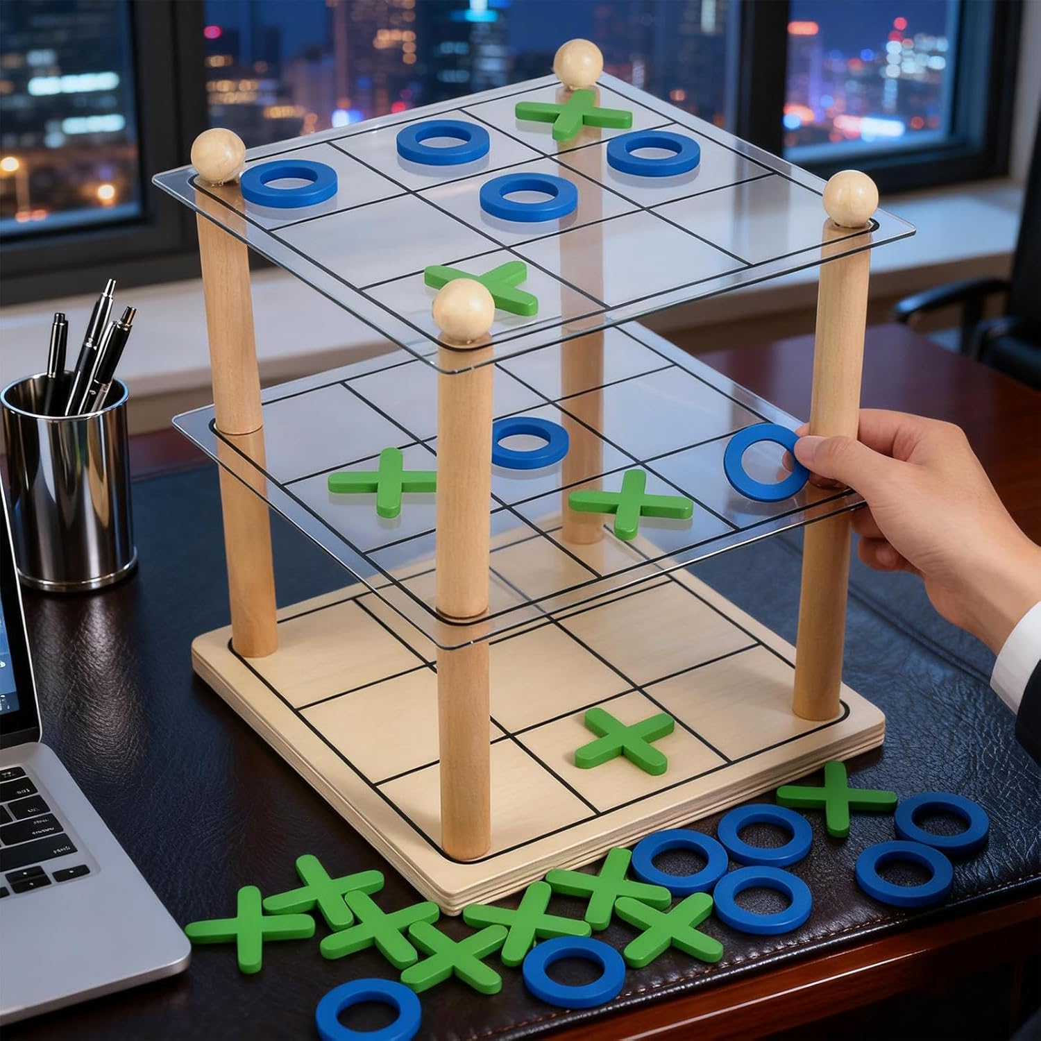 Classic Board Games - 3D Educational Strategic Activities | Adults Fun Row Connect Table Games - for Kids Adults Children Family Party School Travel Classroom Reunion Indoor